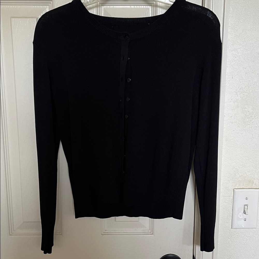 Black Button-Up Cardigan